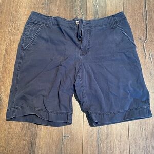 Mossimo Supply Co. Navy Flat-Front Golf Shorts